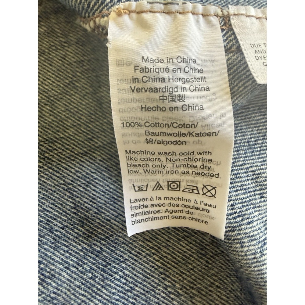 Madewell Overalls Jean Skirt size 2 denim - Picture 4 of 5